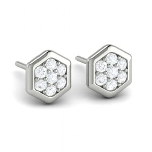 a pair of diamond studs from Vlora.