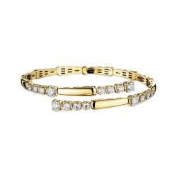 A.LINK 18 Karat Yellow Gold Abbracci Collection Wrap Bracelet