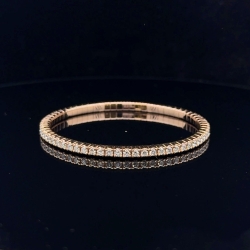 A.LINK 18 Karat Rose Gold Diamond Flex Tennis Bracelet