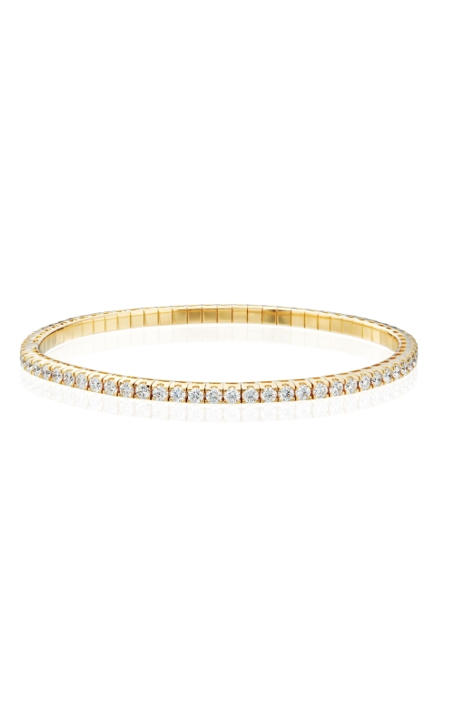 A.LINK 18 Karat Yellow Gold Diamond Flex Tennis Bracelet