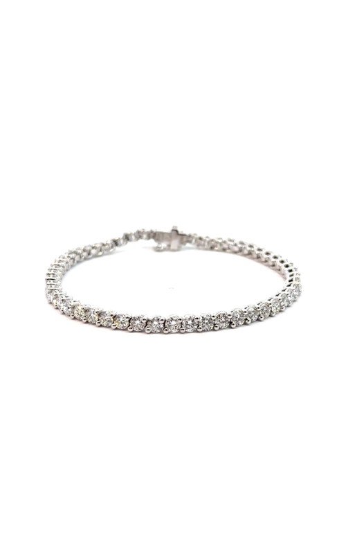 A.LINK 18K White Gold Classic Diamond Tennis Bracelet In A Two Prong Setting