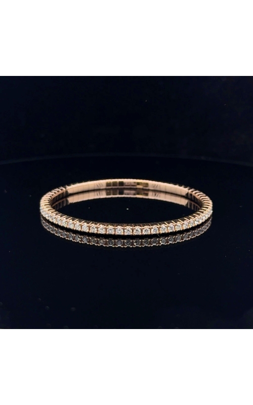 A.LINK 18 Karat Rose Gold Diamond Flex Tennis Bracelet