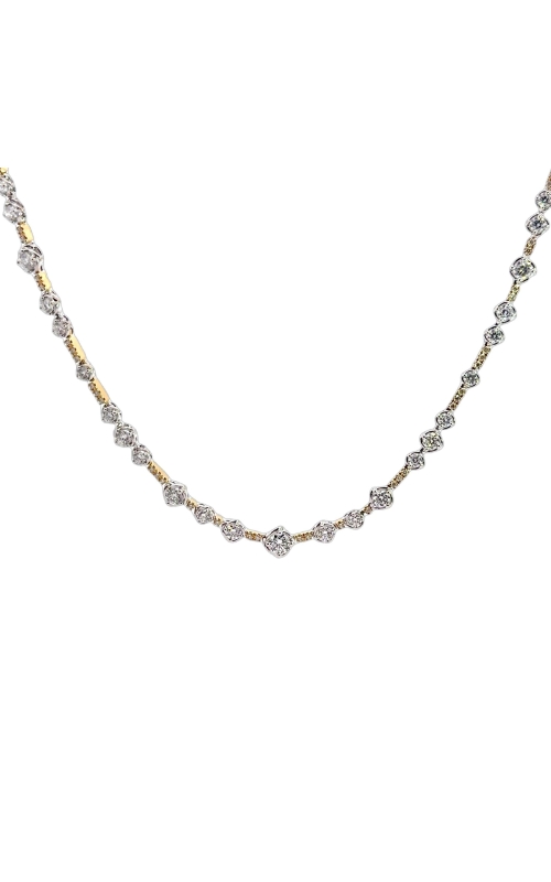 A.LINK 18K Yellow and White Gold Abbracci Necklace