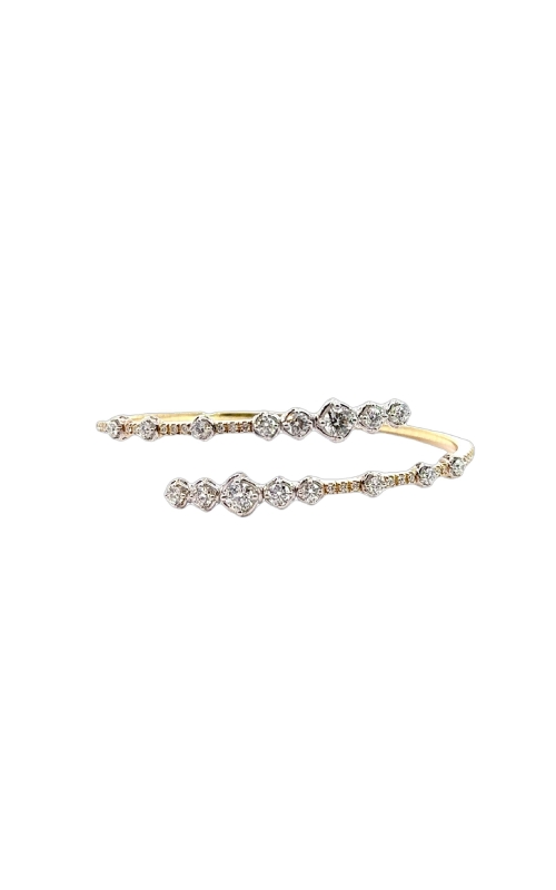 A.LINK 18K Yellow and White Gold Abbracci Bypass Bracelet