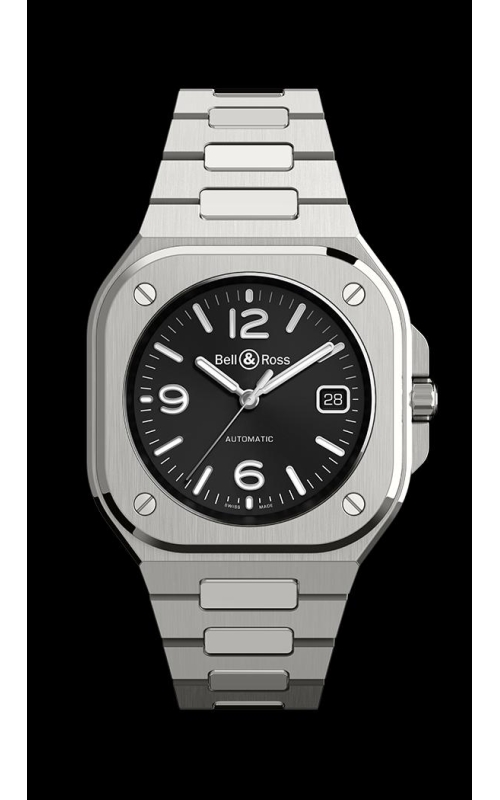 Bell & Ross 40mm Bell & Ross Stainless Steel Black BR05