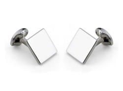 DEAKIN & FRANCIS LTD. Sterling Silver Plain Square Cufflinks