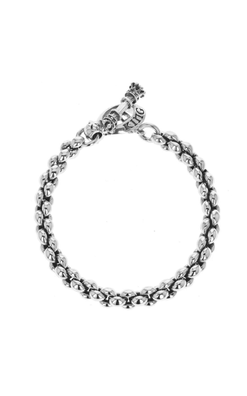 KING BABY Small Infinity Link Bracelet in 8.75 Inch Length in Sterling Silver