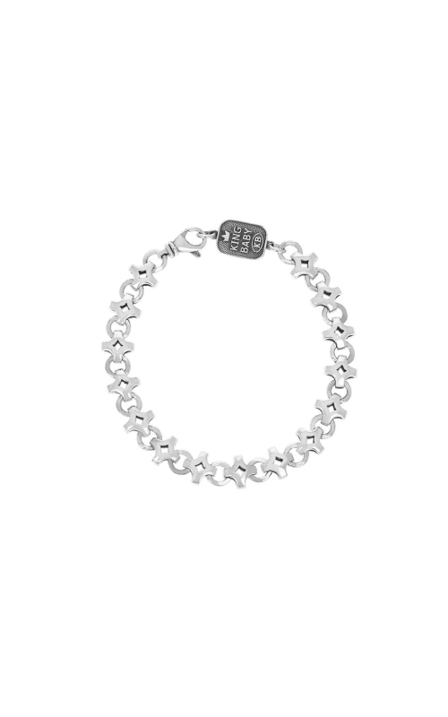 KING BABY Diamond Link Bracelet in 8.75 Inch Length