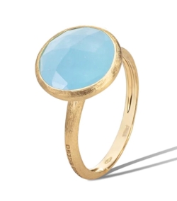 MARCO BICEGO Jaipur Color 18K Yellow Gold Medium Aquamarine Ring