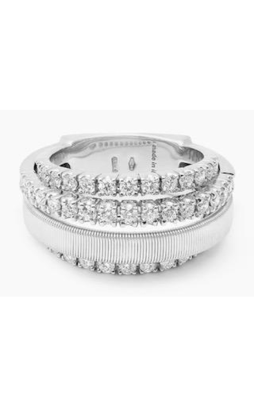 MARCO BICEGO Masai 18K White Gold 4-Strand Coil Ring With 3 Diamond Pavé Bands