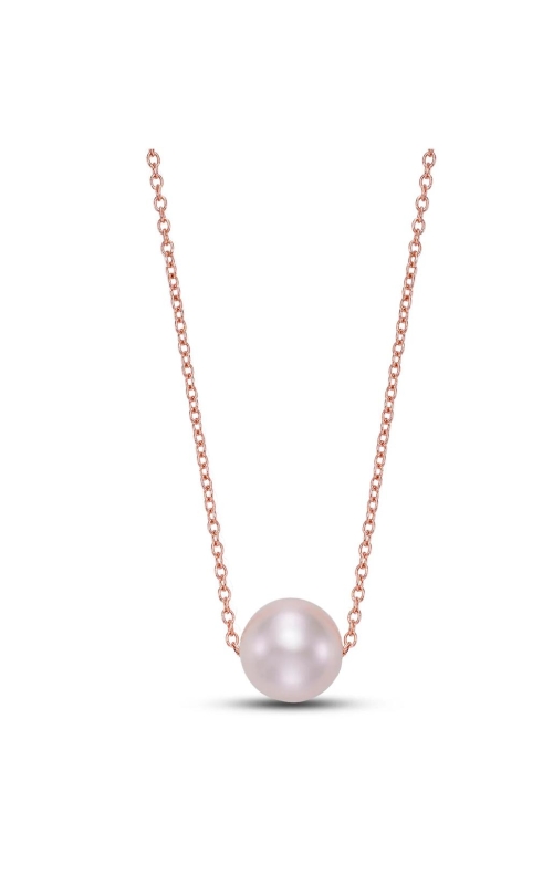 MASTOLONI 14 Karat Rose Gold Floating Pearl Pendant Necklace