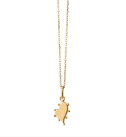 MONICA RICH KOSANN Petite Heart Necklace In 18K Yellow Gold