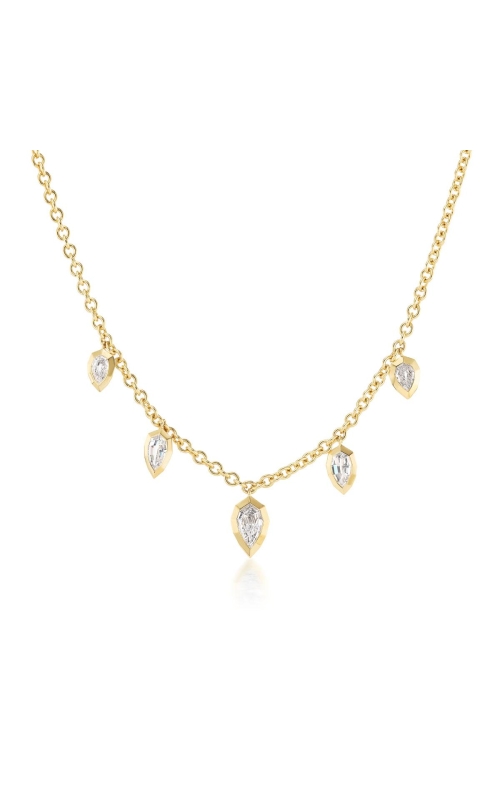 NADER KASH 18 Karat Yellow Gold Pear Shape Diamond Necklace