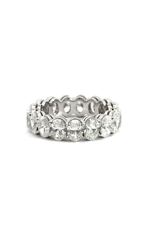 NADER KASH Platinum Oval Diamond Eternity Band