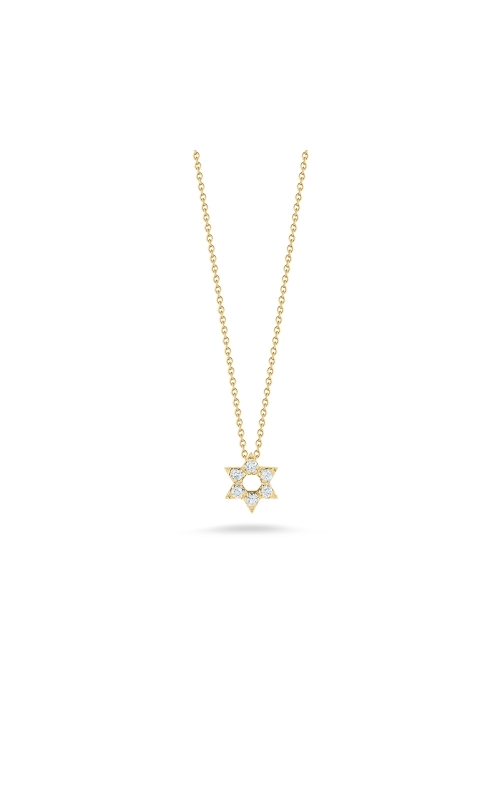 ROBERTO COIN 18K Yellow Gold Tiny Treasures Diamond Star Of David Necklace