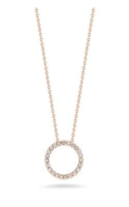 ROBERTO COIN 18K Gold Tiny Treasures Small Diamond Circle Necklace