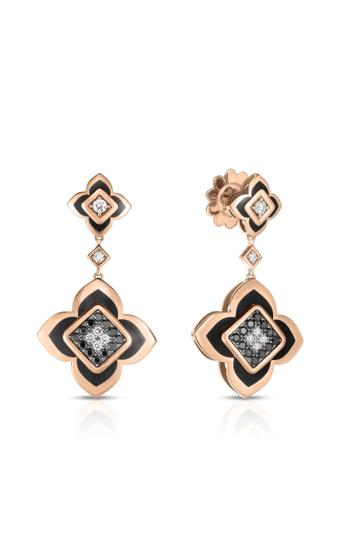 ROBERTO COIN 18K Rose Gold Diamond Pallazo Carnavale Drop Earrings