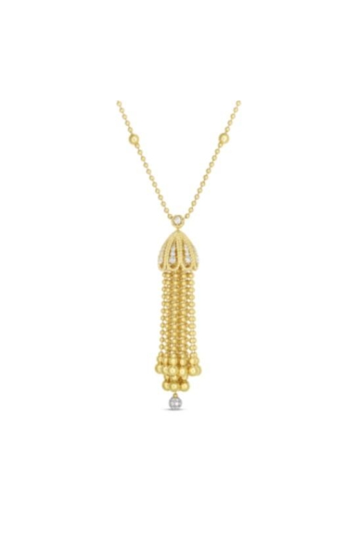 ROBERTO COIN 18K Yellow/ White Gold Barocco Diamond Tassel Necklace/Bracelet