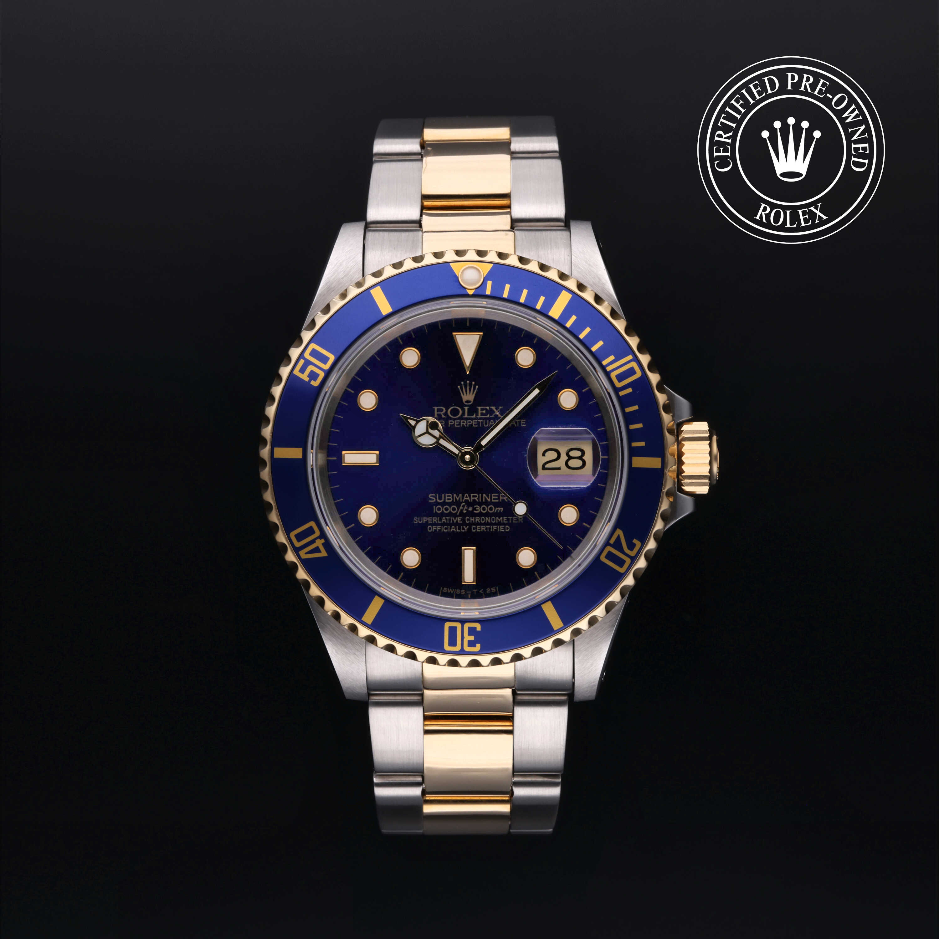 Rolex Submariner in Oystersteel and yellow gold M16613-0012 at Wilson & Son Jewelers