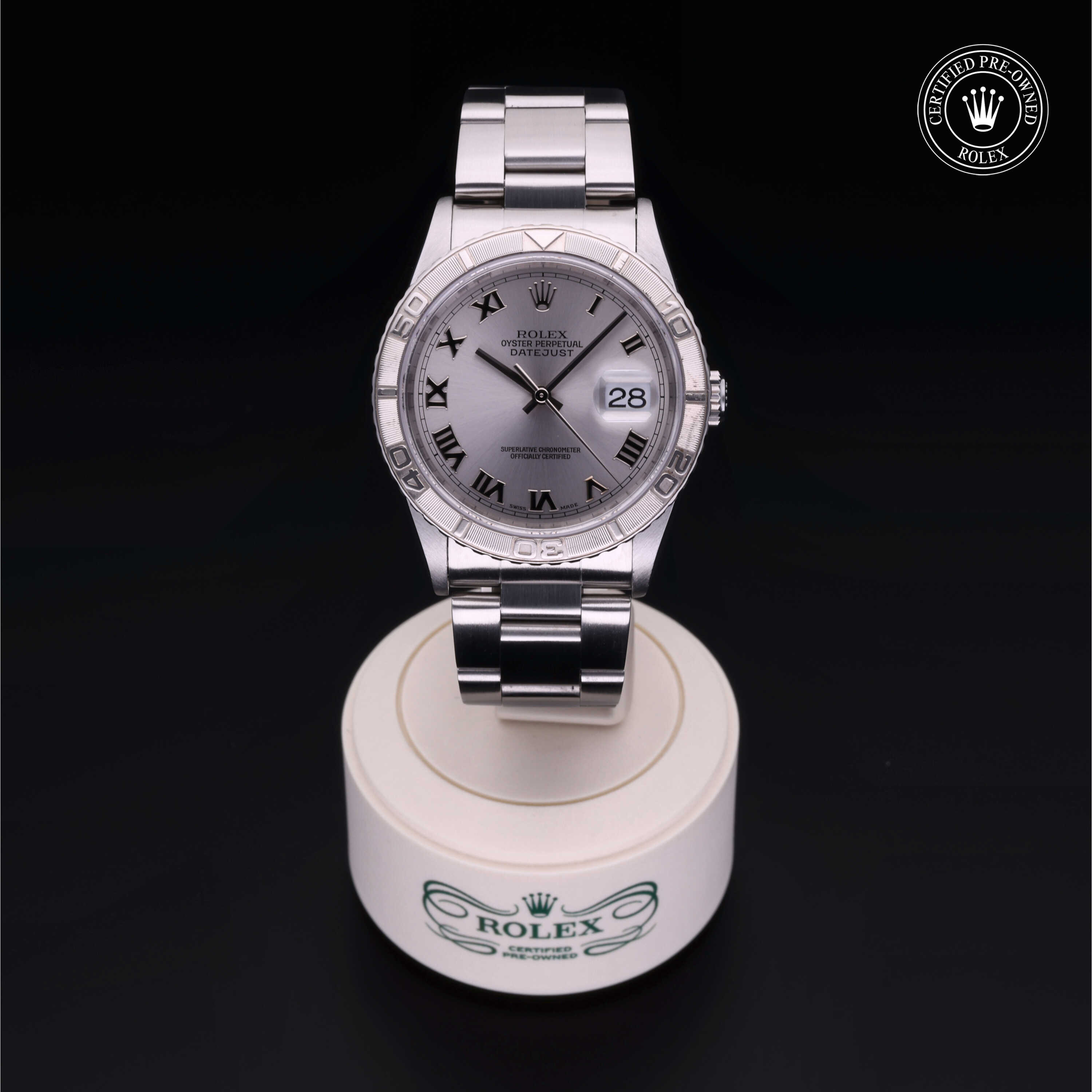 Rolex Turn-O-Graph in Oystersteel and white gold M16264-0034 at Wilson & Son Jewelers
