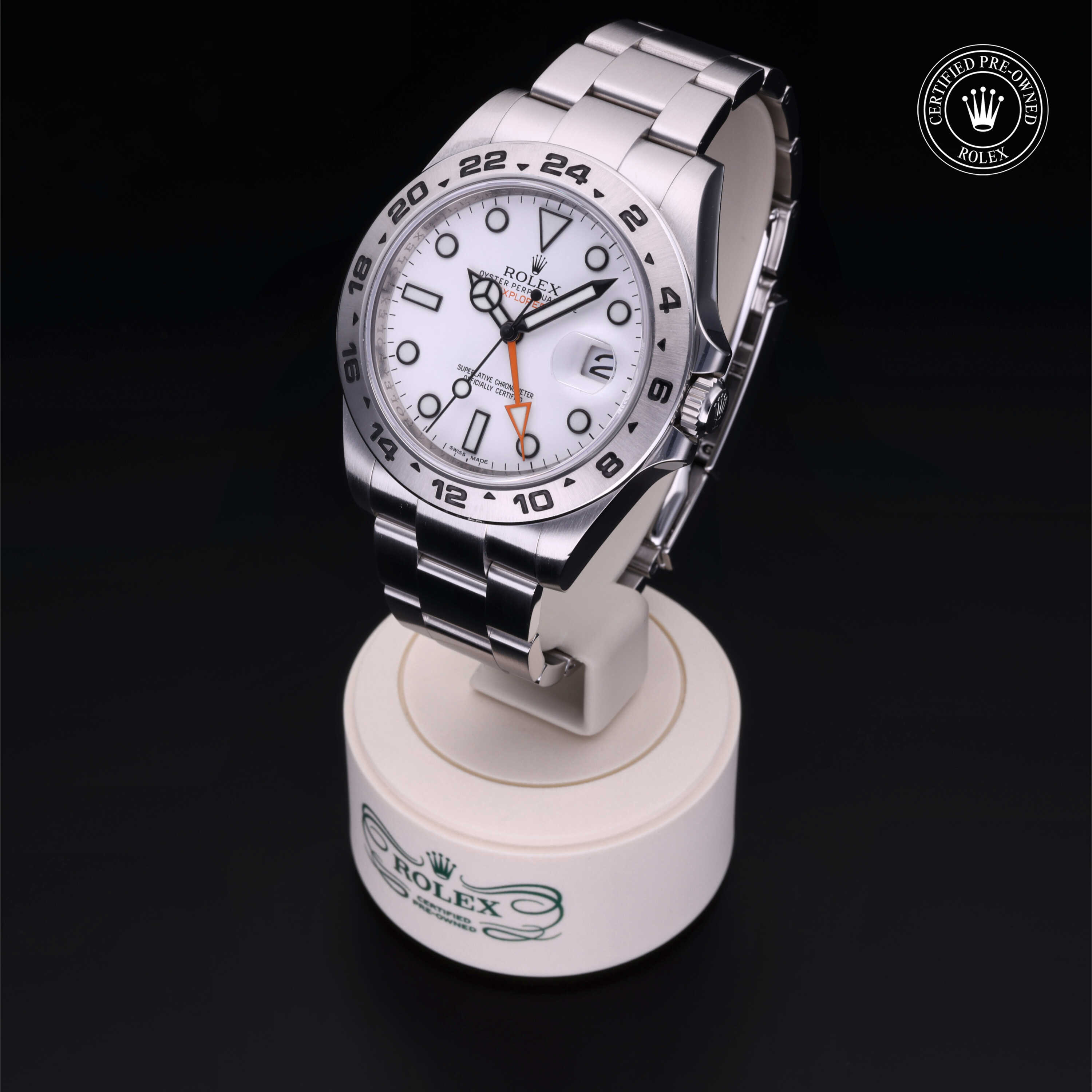 Rolex Explorer II in Oystersteel M216570-0001 at Wilson & Son Jewelers