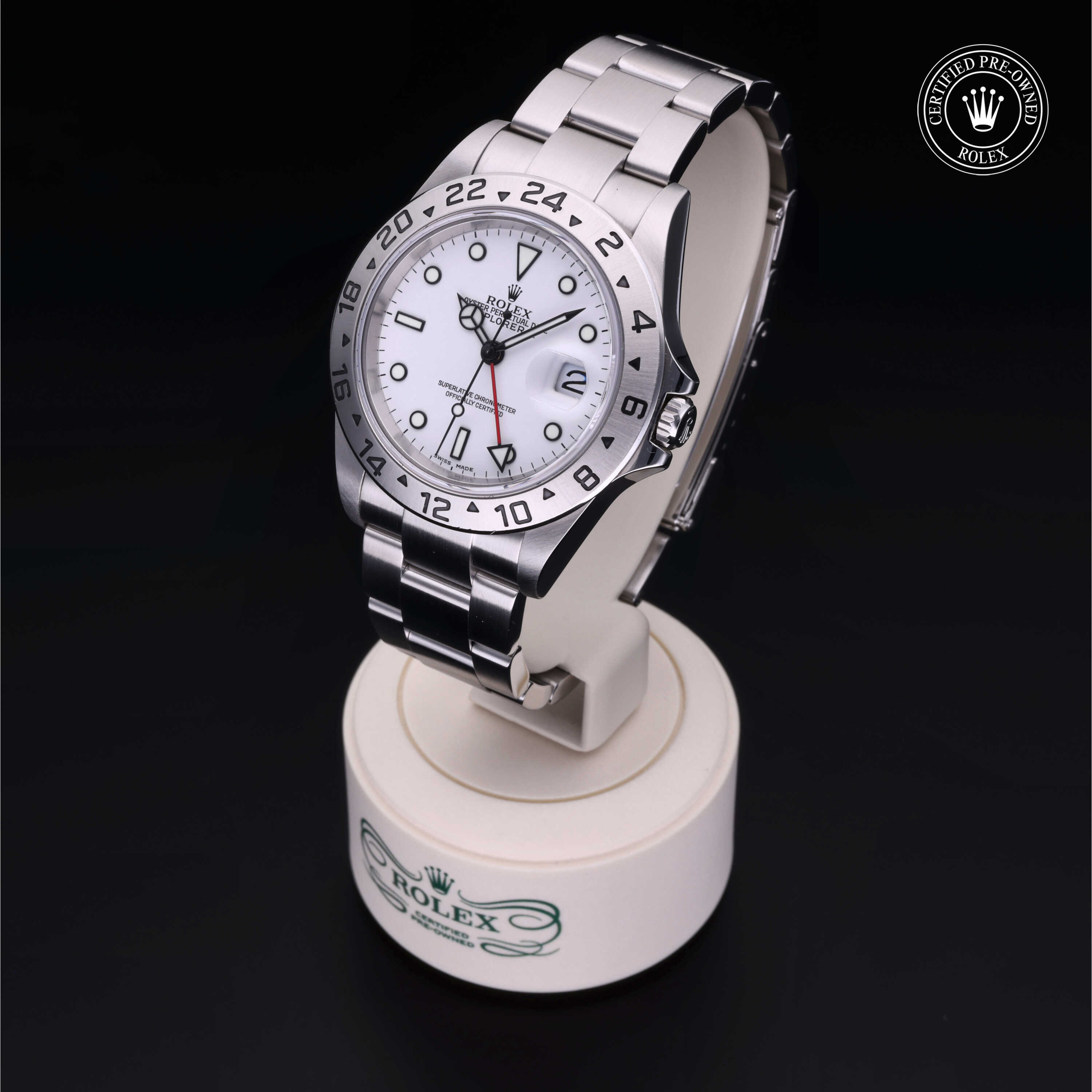 Rolex Explorer II in Oystersteel M16570-0006 at Wilson & Son Jewelers