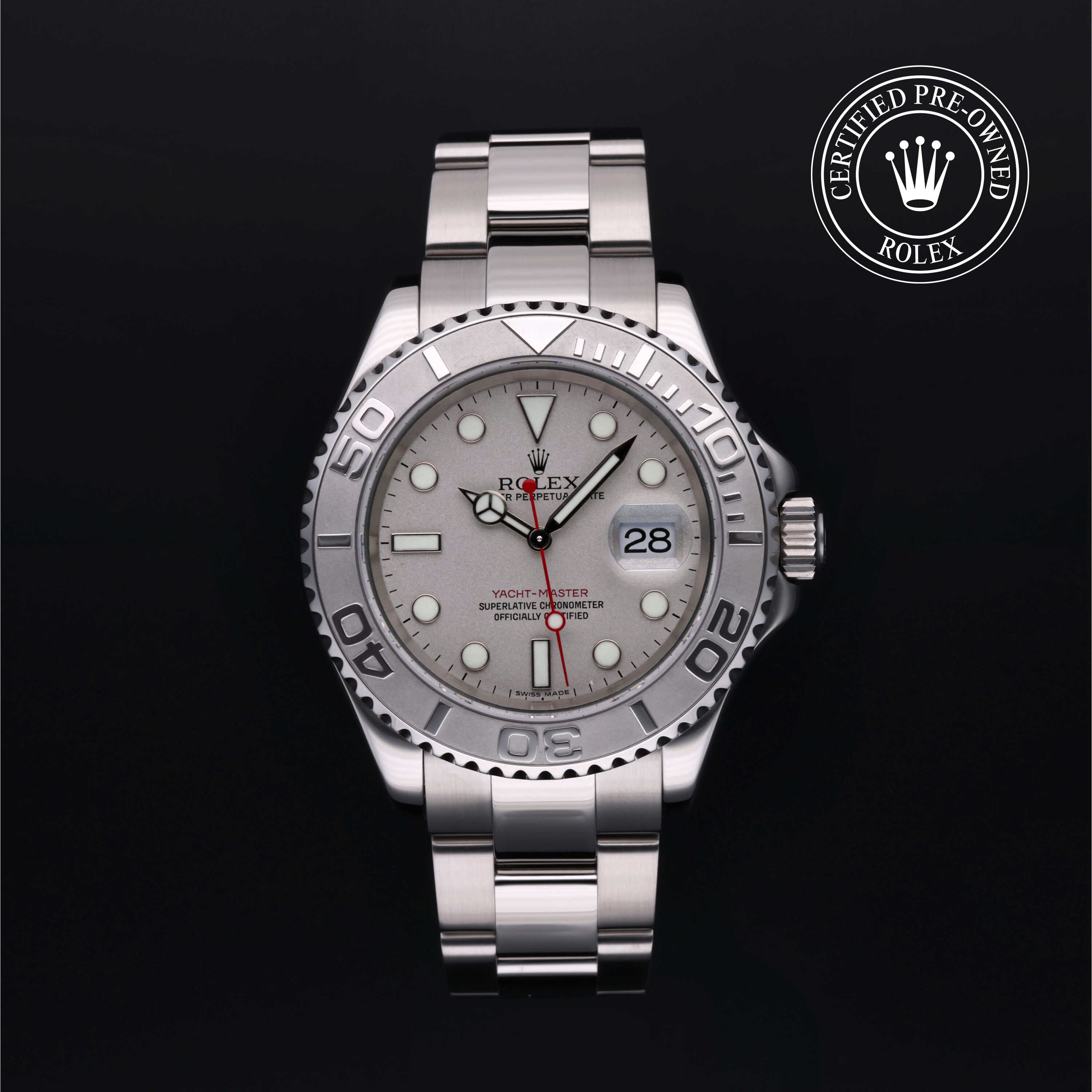 Rolex Yacht-Master in Oystersteel and platinum M16622-0004 at Wilson & Son Jewelers