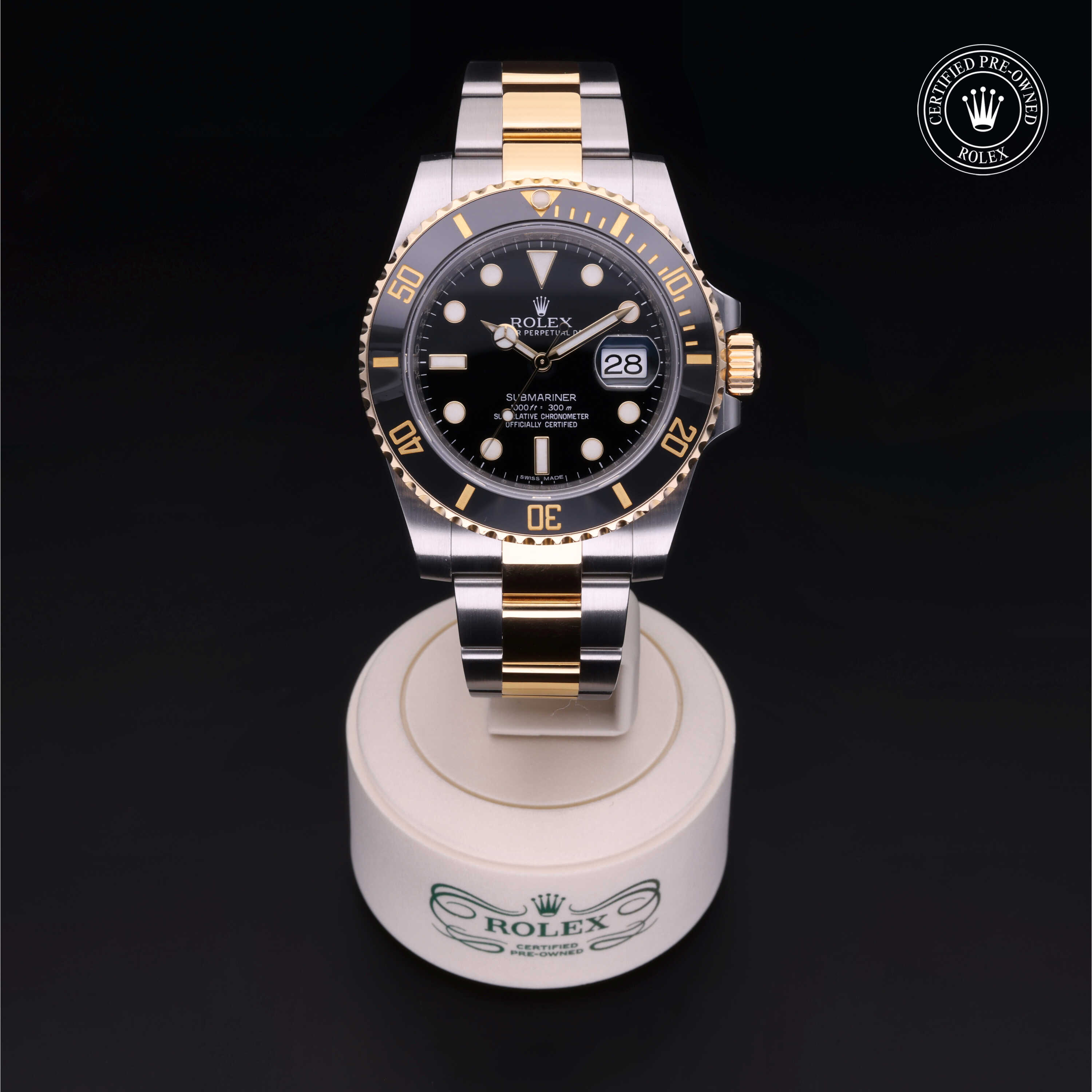 Rolex Submariner in Rolesor 18 Carat Yellow M116613LN-0001 at Wilson & Son Jewelers