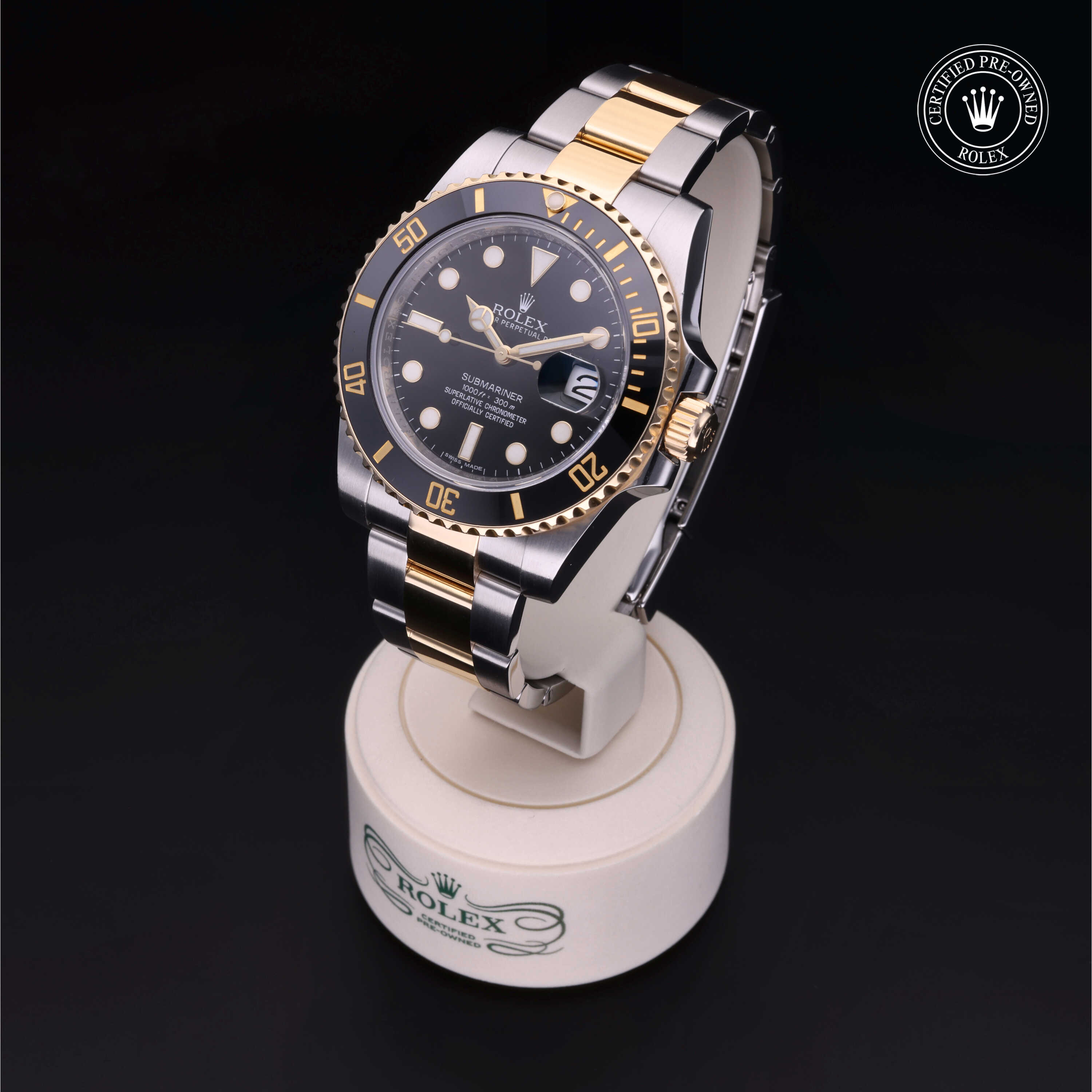 Rolex Submariner in Rolesor 18 Carat Yellow M116613LN-0001 at Wilson & Son Jewelers