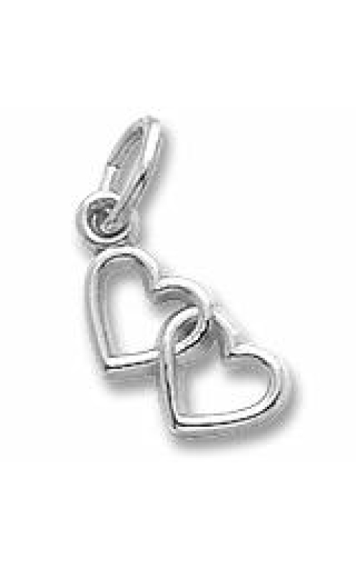 Sterling Silver Double Heart Charm