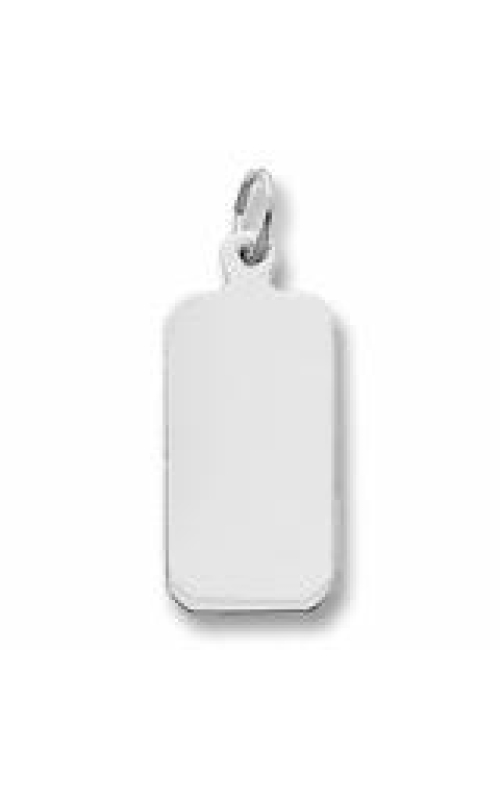 Sterling Silver Dog Tag Charm