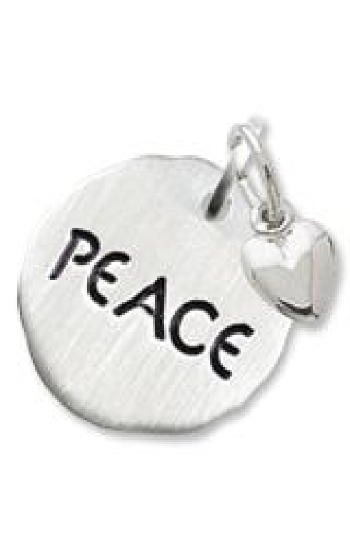 Sterling Silver Peace Disc Charm