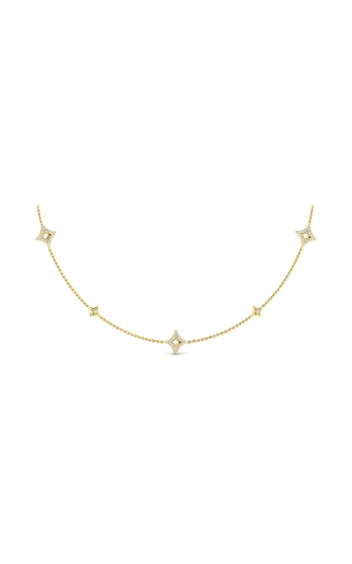 VLORA Estrella Reversible Gold and Blue Enamel Multi Vlora Star Necklace