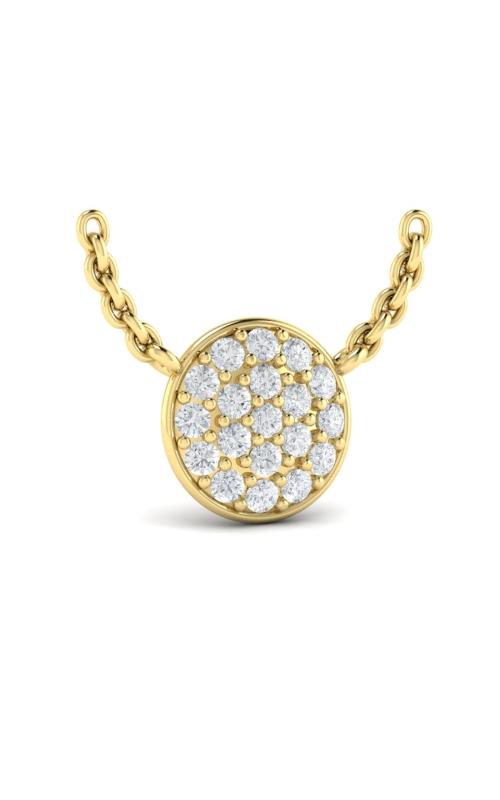 VLORA Marisol Diamond Disc Pendant Necklace