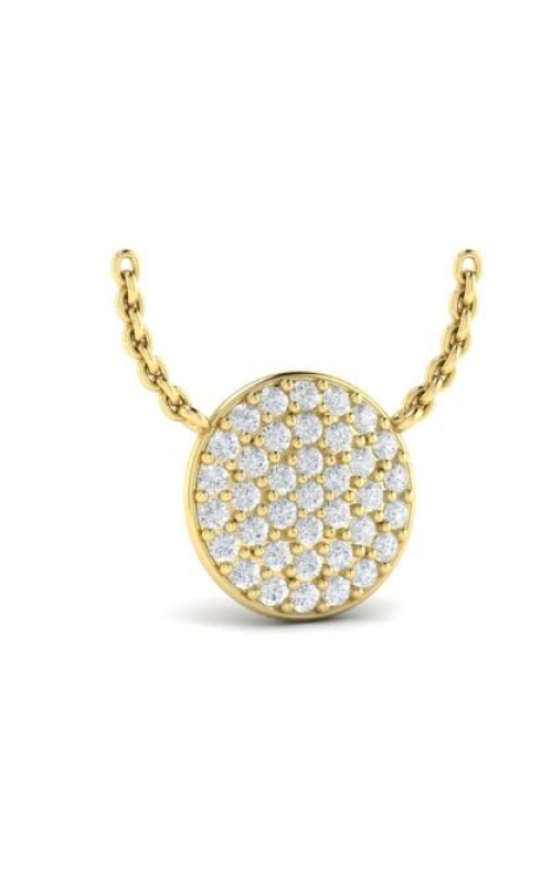 VLORA Marisol Diamond Disc Pendant Necklace